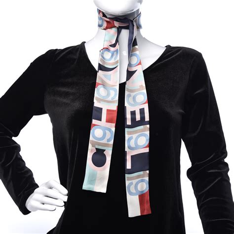 zalando scarp chanel|Chanel slim bandeau scarf.